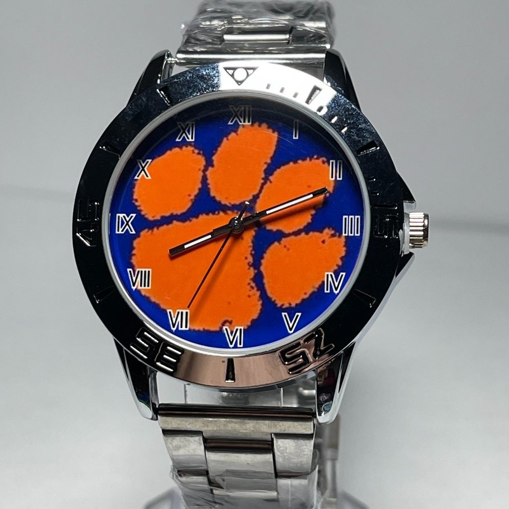 Clemson Tigers NCAA Stainless Steel Men's Watch NEW!!